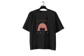 Anya Oversized T-Shirt - Black front view