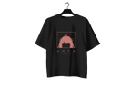 Anya Oversized T-Shirt - Black front view