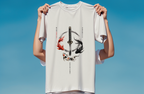 Kagurabachi Fish Oversized T-Shirt - White