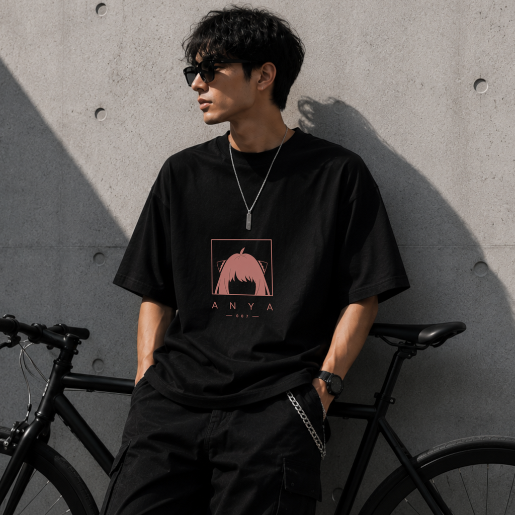 Anya Oversized T-Shirt - Black