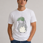 Ghibli Art Oversized T-Shirt - White