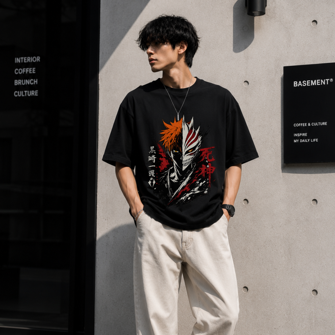 Ichigo Oversized T-Shirt - Black
