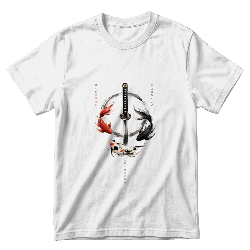 Kagurabachi Fish Oversized T-Shirt - White