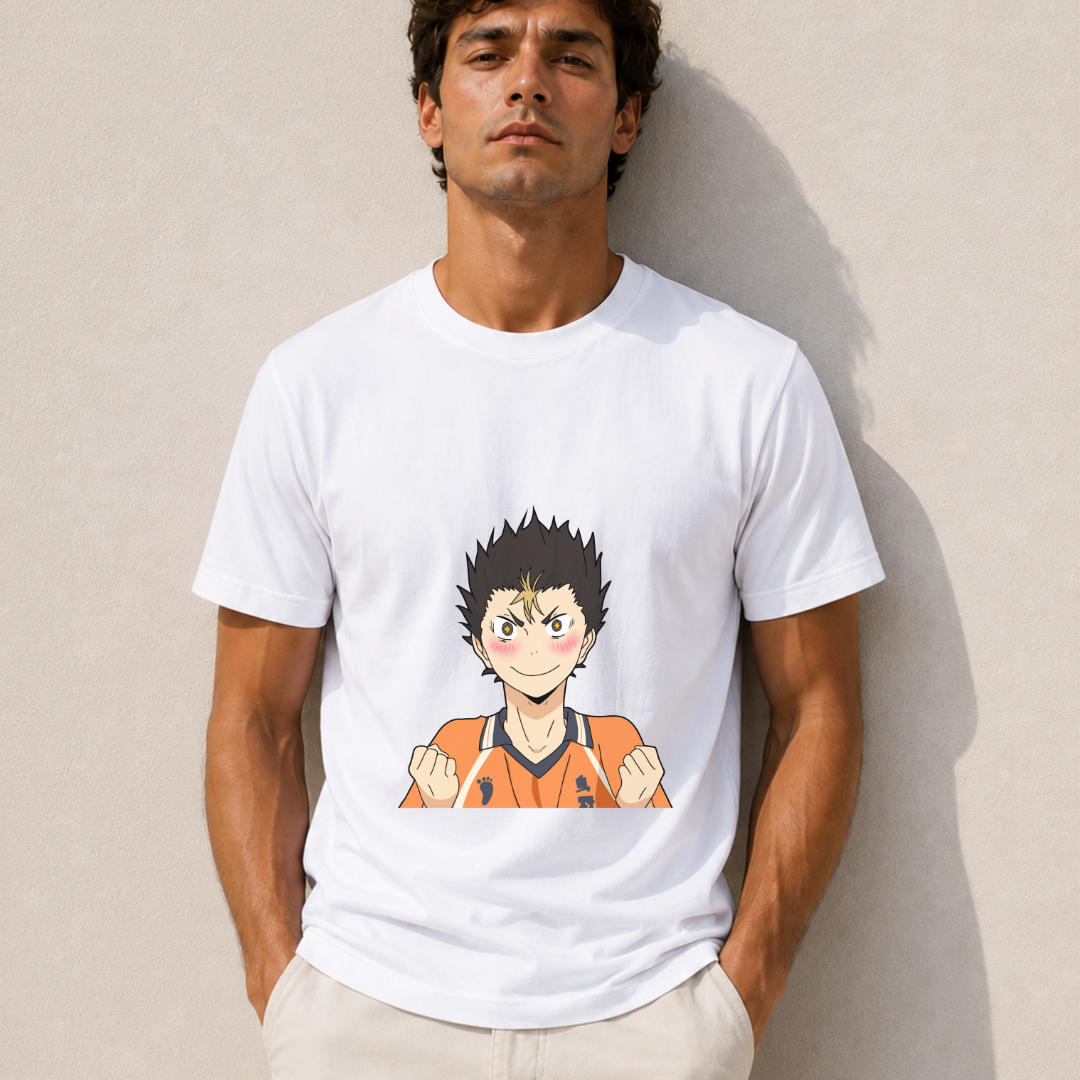 Nishinoya Oversized T-Shirt - Grey Melange