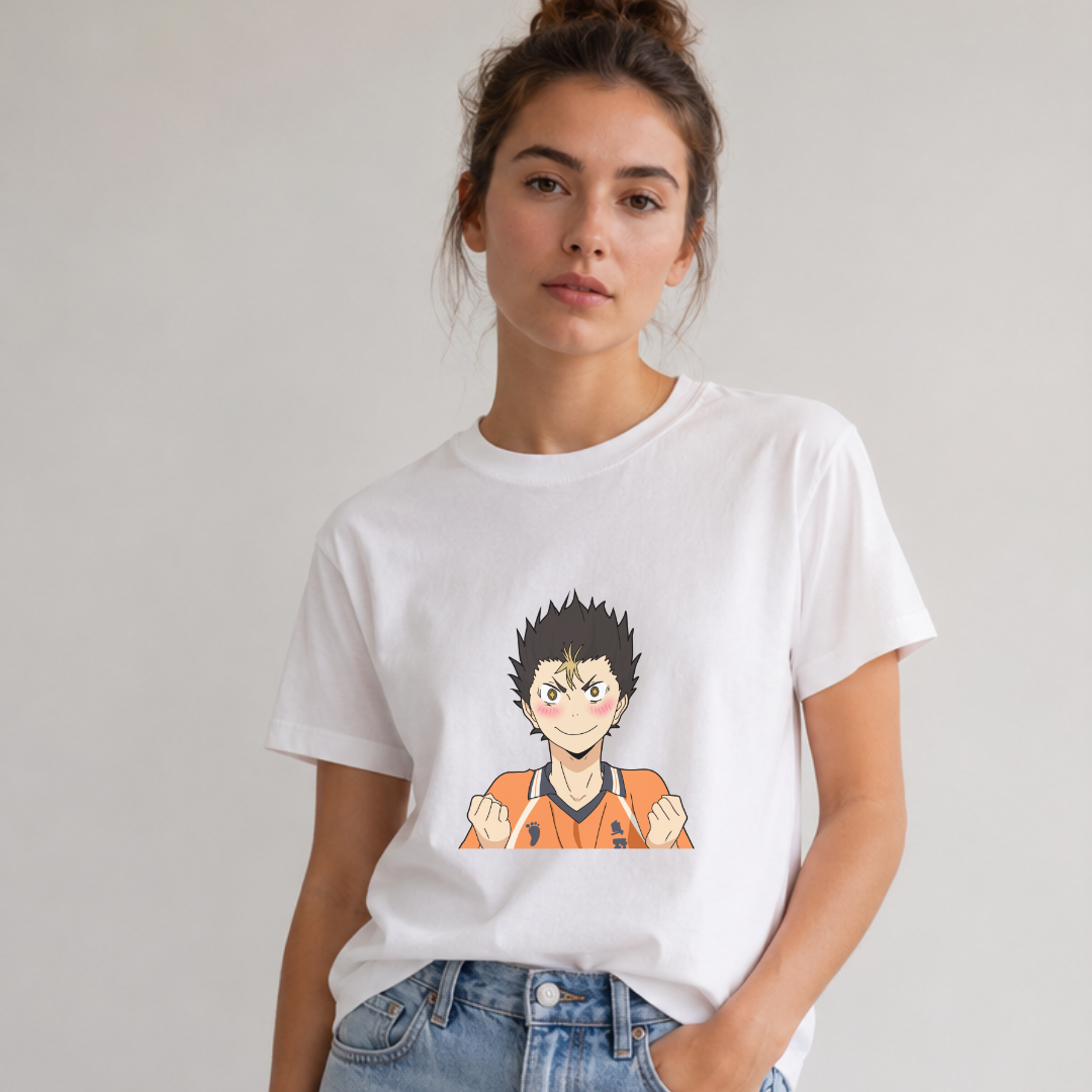 Nishinoya Oversized T-Shirt - Grey Melange