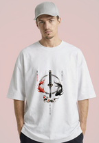 Kagurabachi Fish Oversized T-Shirt - White
